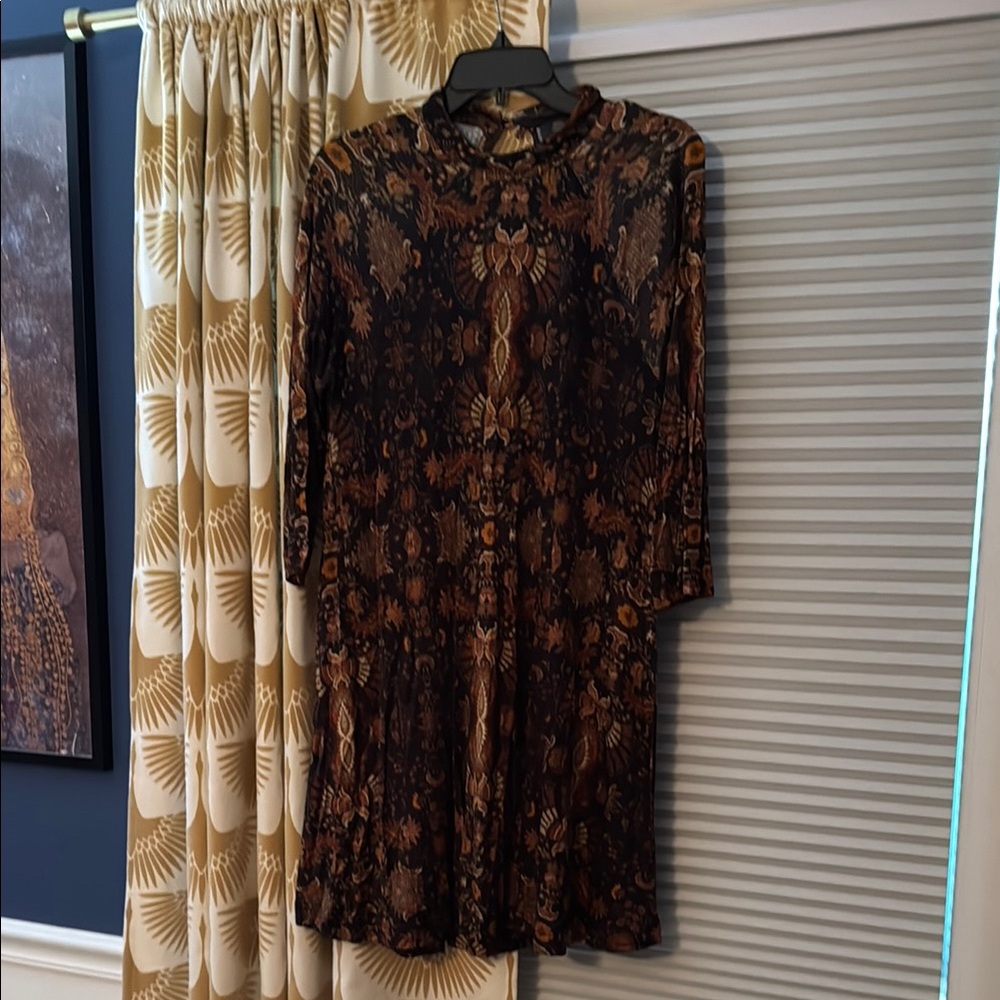 Free People Romantic Patterned Mini Dress Or Tunic